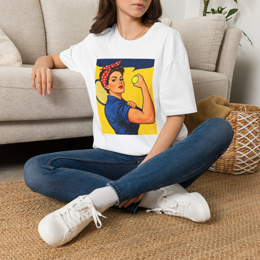 Rosie the Riveter Tennis Power T-Shirt