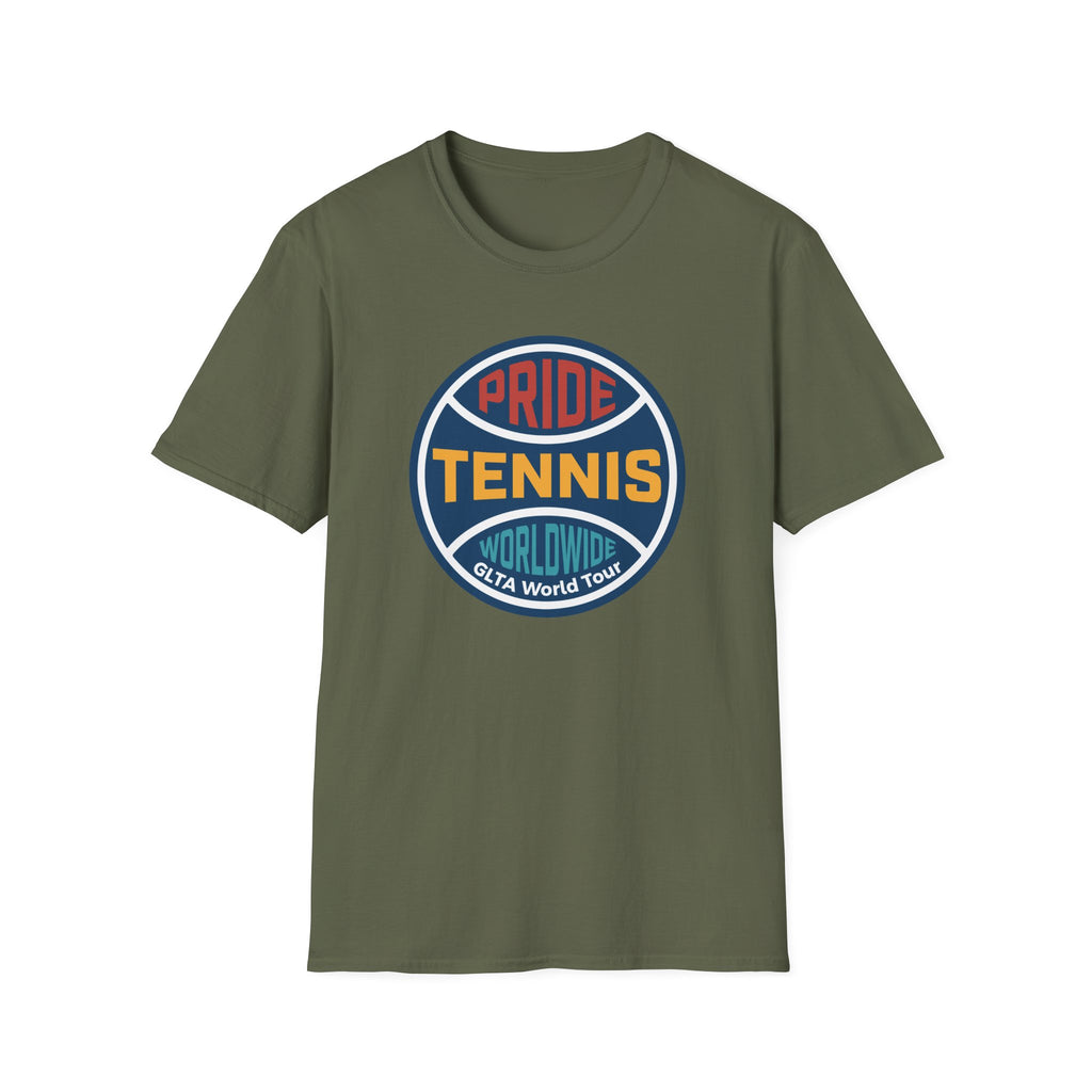Pride Tennis Retro Circle Logo Version 1