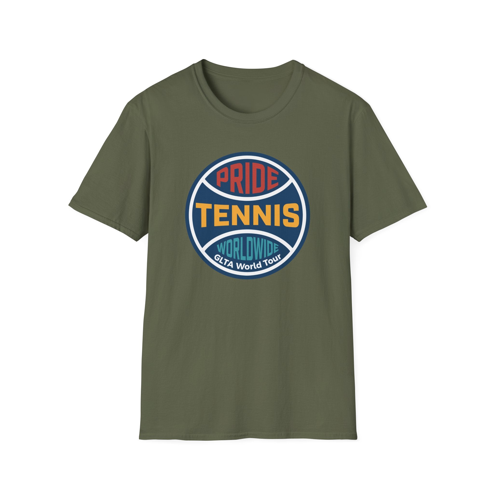 Pride Tennis Retro Circle Logo Version 1