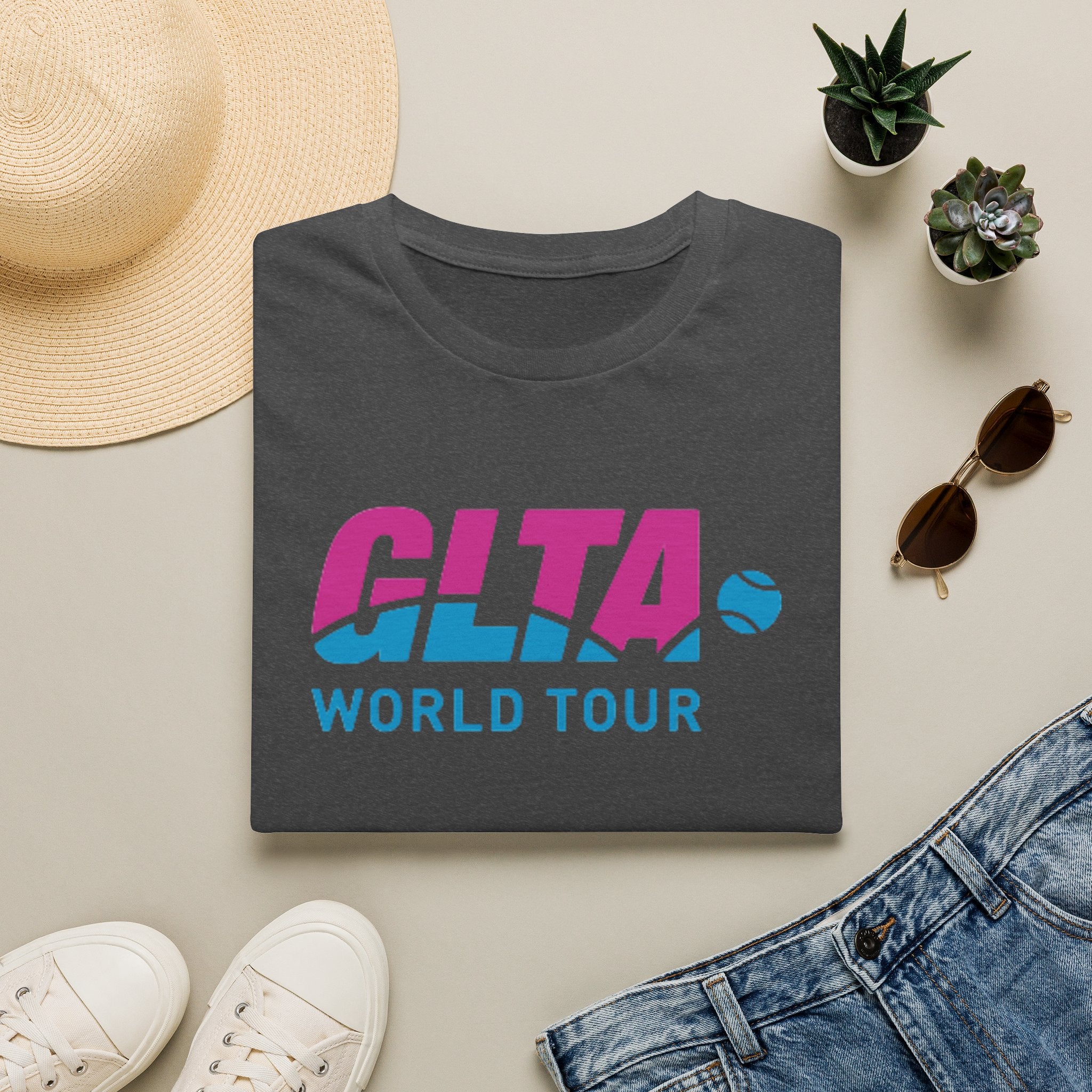 GLTA World Tour T-Shirt — Vintage Tennis Tour Logo Tee