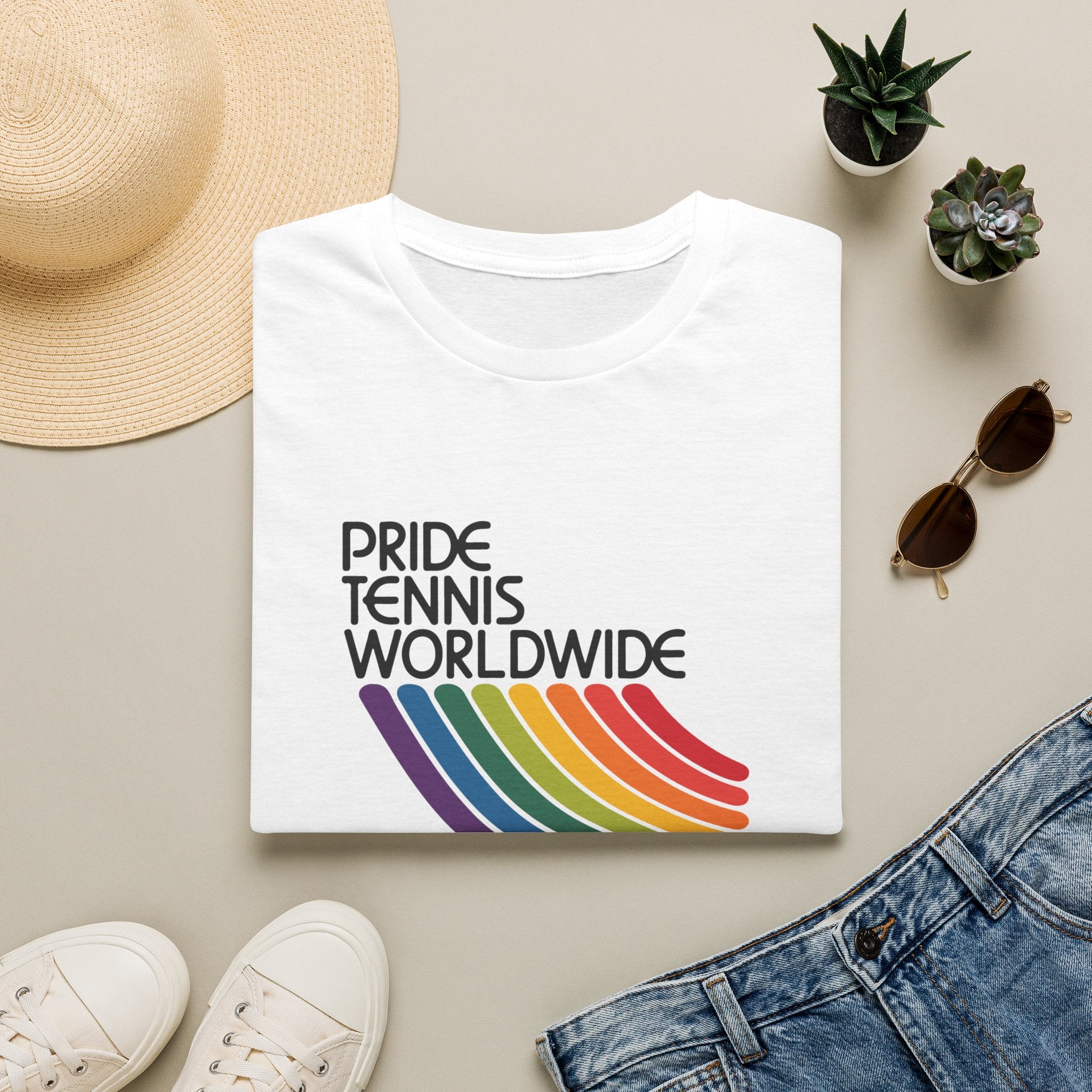 Pride Tennis Worldwide Rainbow Tee