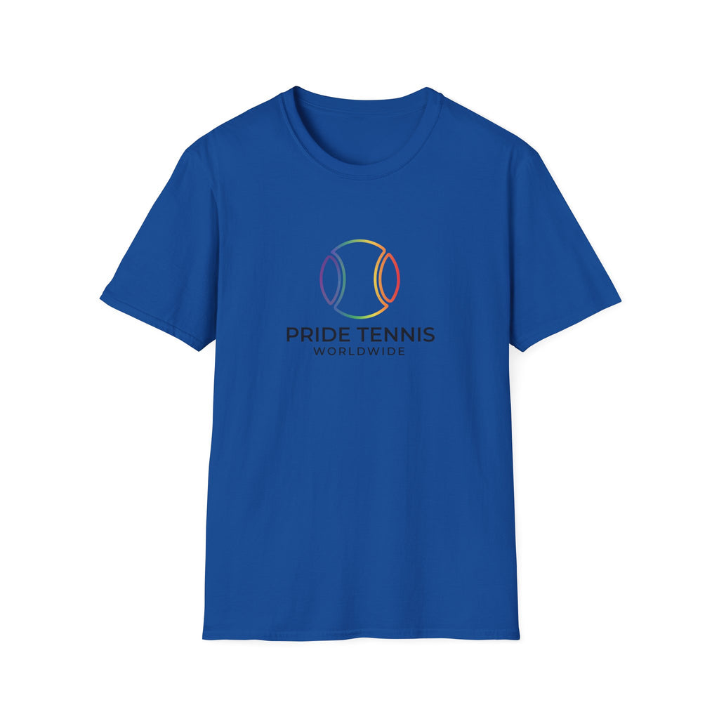 Pride Tennis T-Shirt — Rainbow Tennis Ball "Pride Tennis Worldwide" Tee