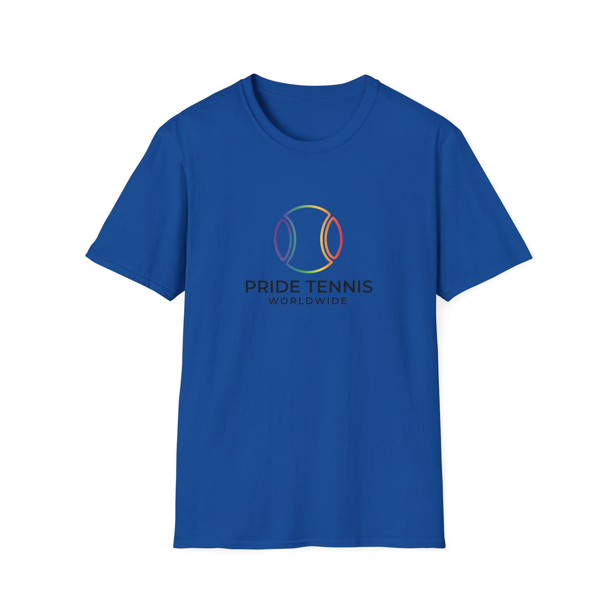 Pride Tennis T-Shirt — Rainbow Tennis Ball "Pride Tennis Worldwide" Tee