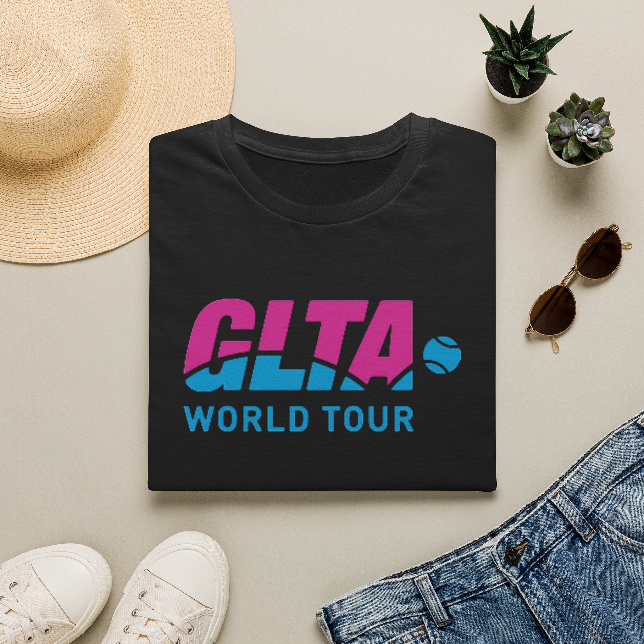 GLTA World Tour T-Shirt — Vintage Tennis Tour Logo Tee