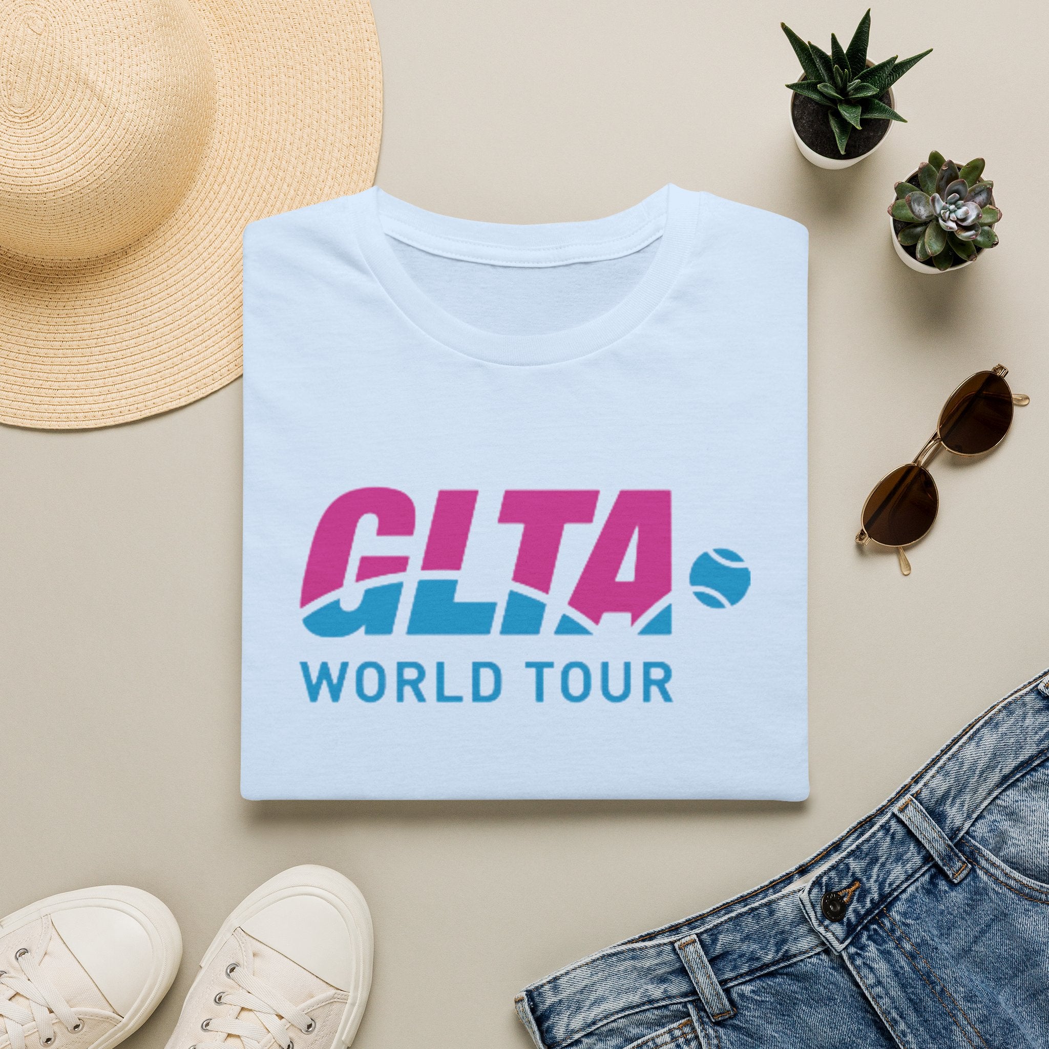 GLTA World Tour T-Shirt — Vintage Tennis Tour Logo Tee