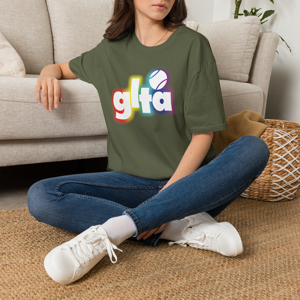 90s GLTA Retro Logo Blur Tee