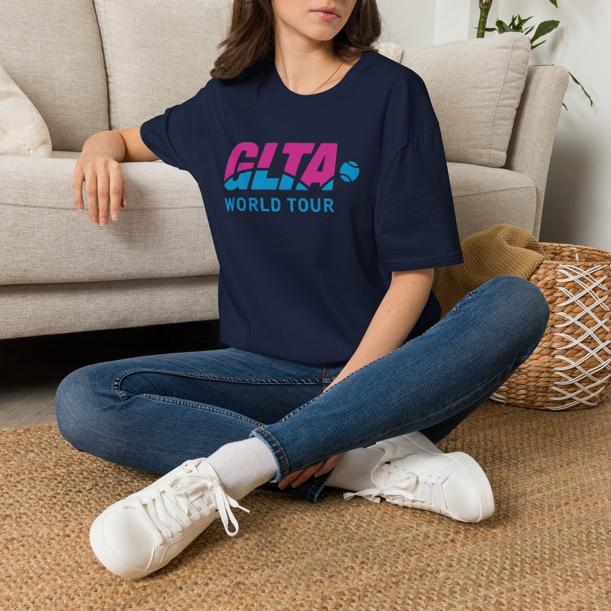 GLTA World Tour T-Shirt — Vintage Tennis Tour Logo Tee
