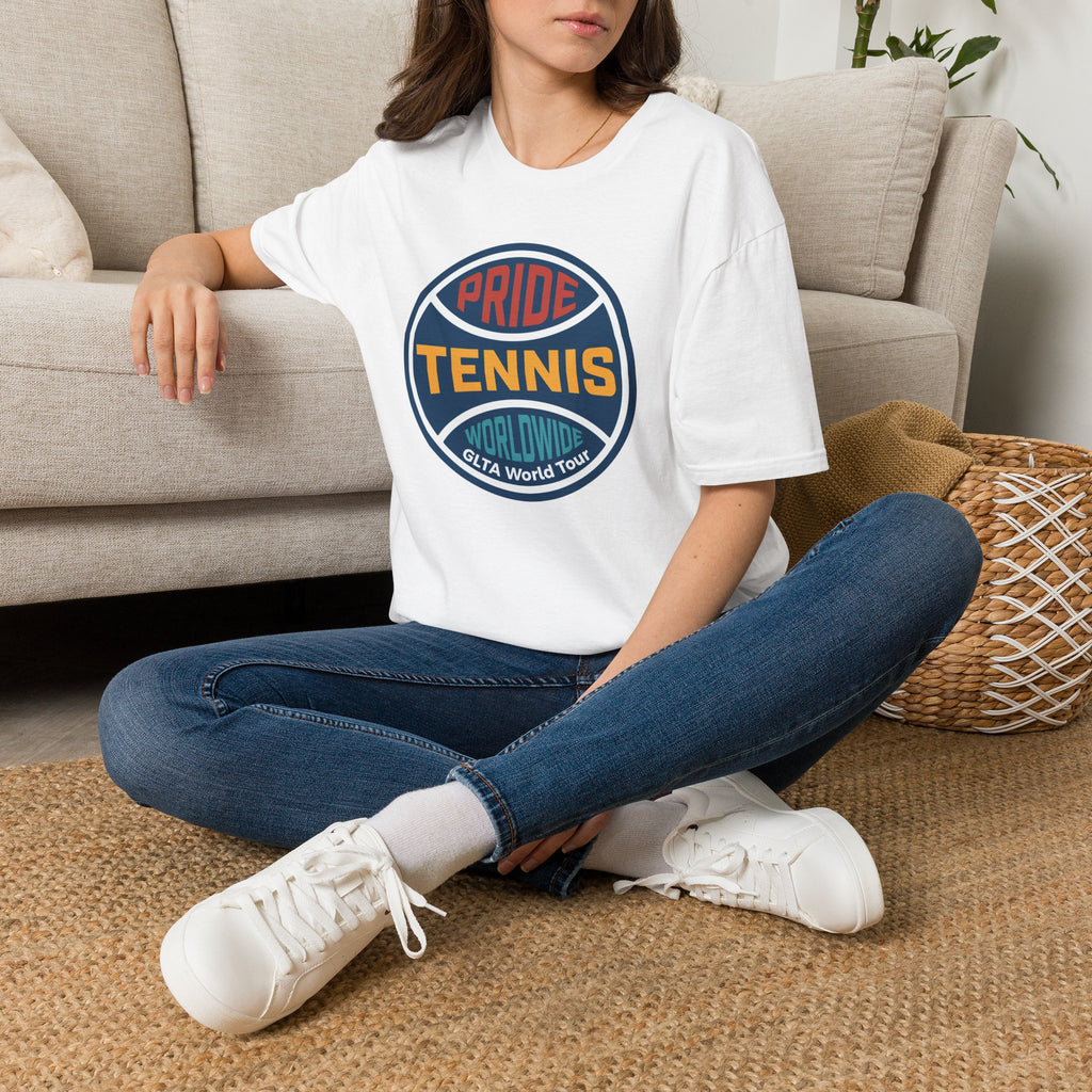 Pride Tennis Retro Circle Logo Version 1
