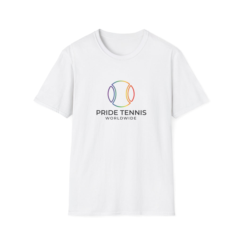 Pride Tennis T-Shirt — Rainbow Tennis Ball "Pride Tennis Worldwide" Tee