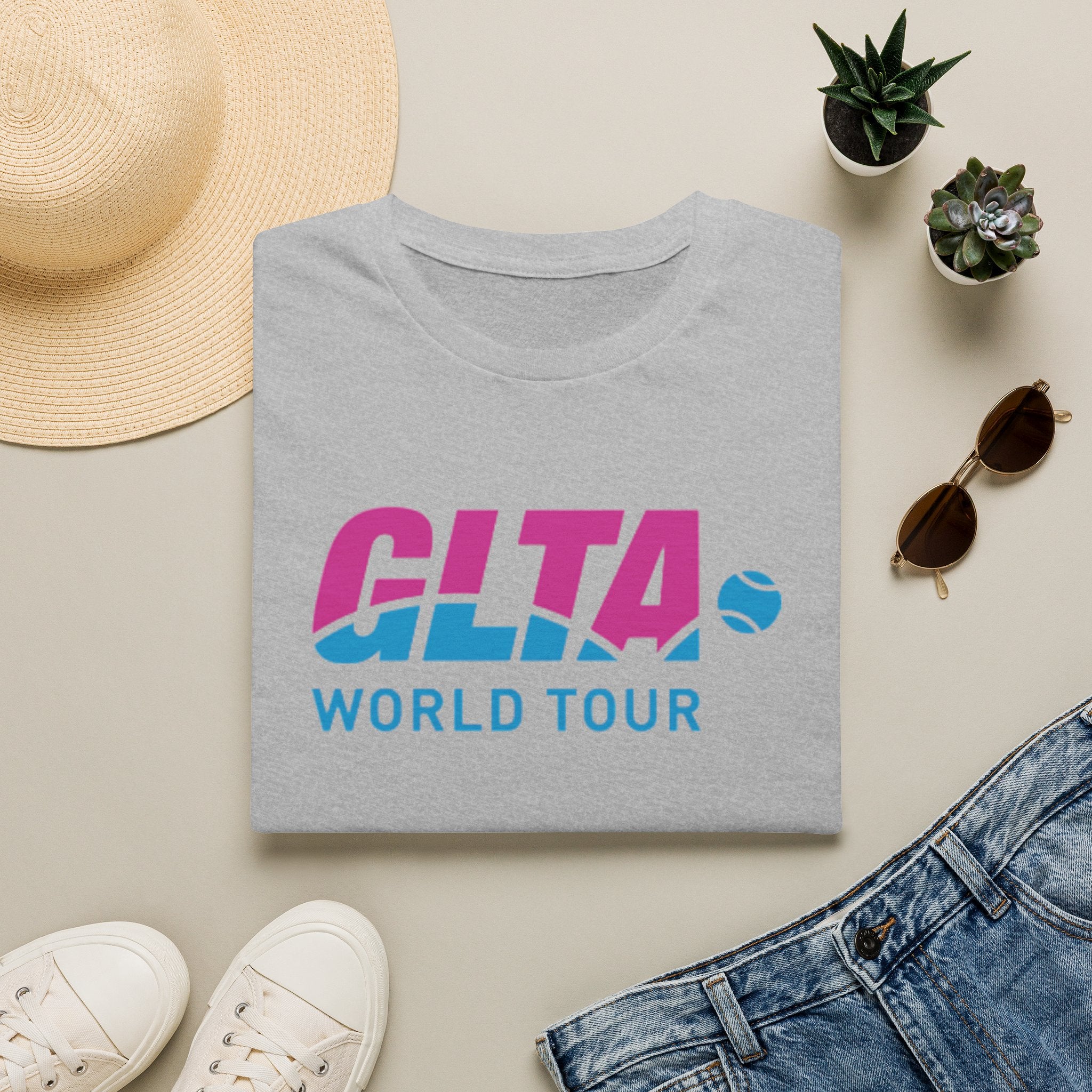 GLTA World Tour T-Shirt — Vintage Tennis Tour Logo Tee