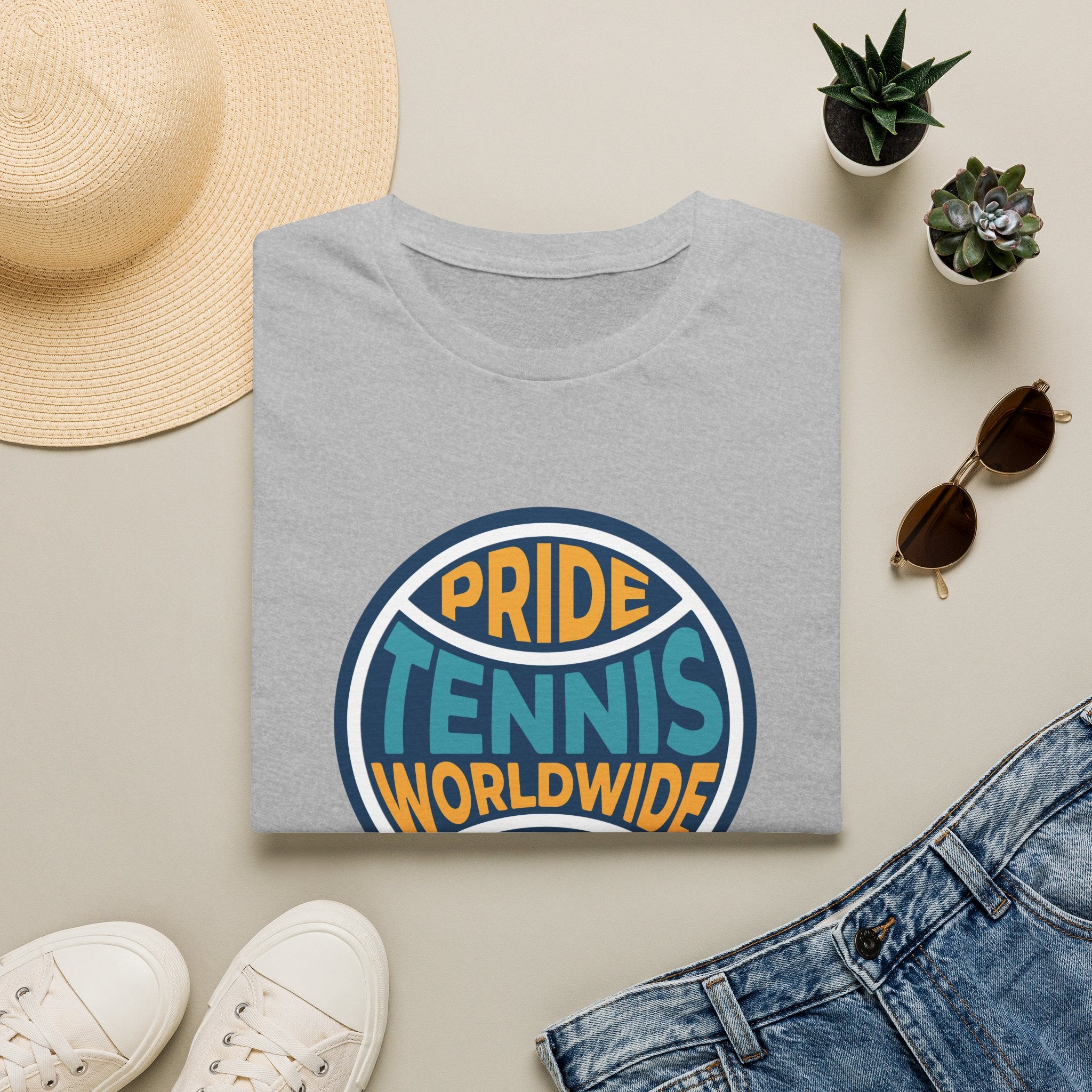 Pride Tennis Tee Retro Circle Design Version 2