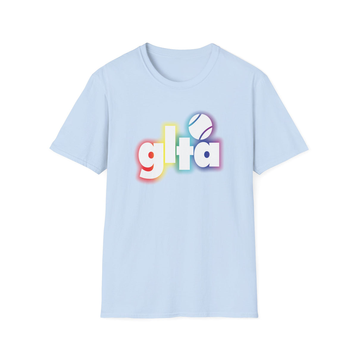 90s GLTA Retro Logo Blur Tee