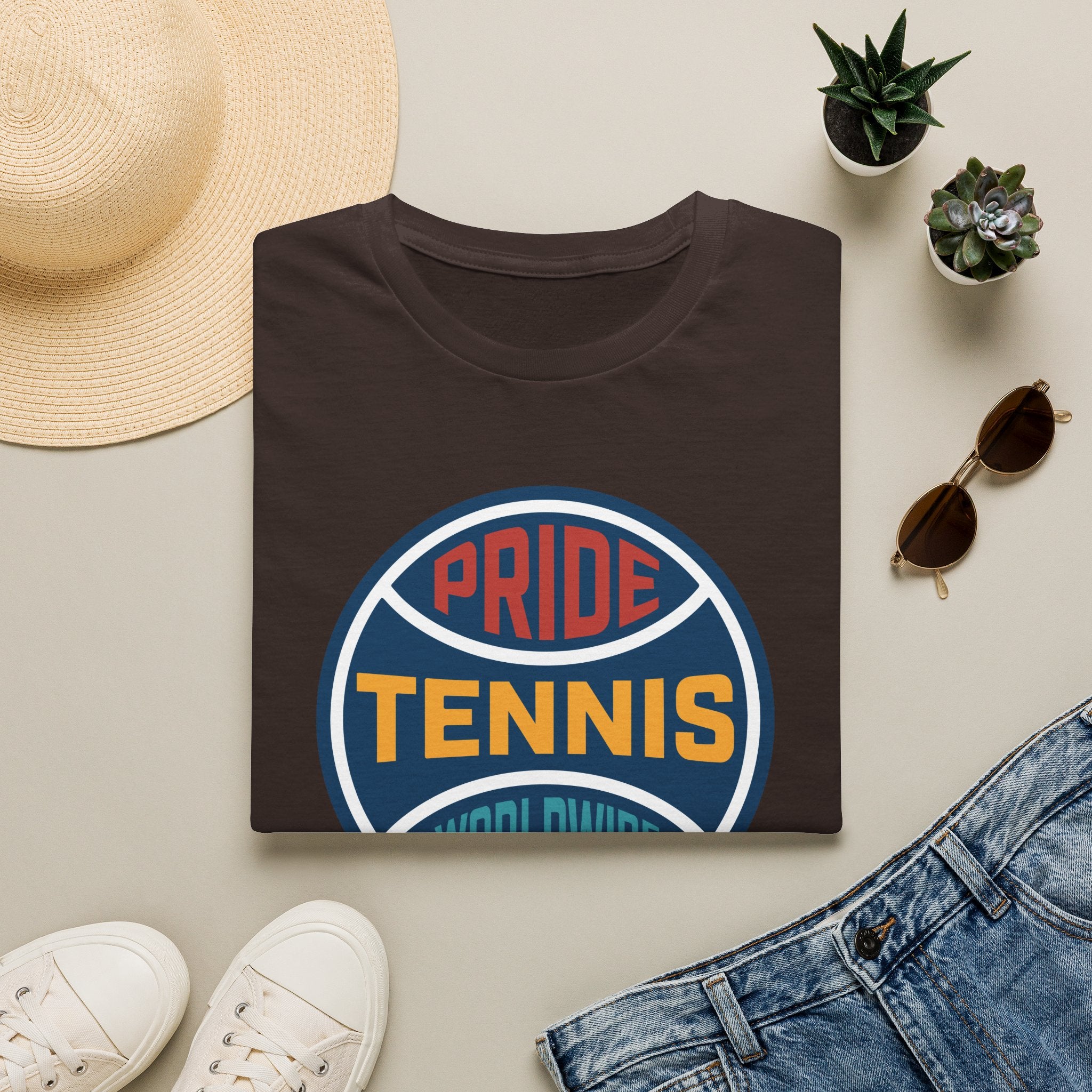 Pride Tennis Retro Circle Logo Version 1