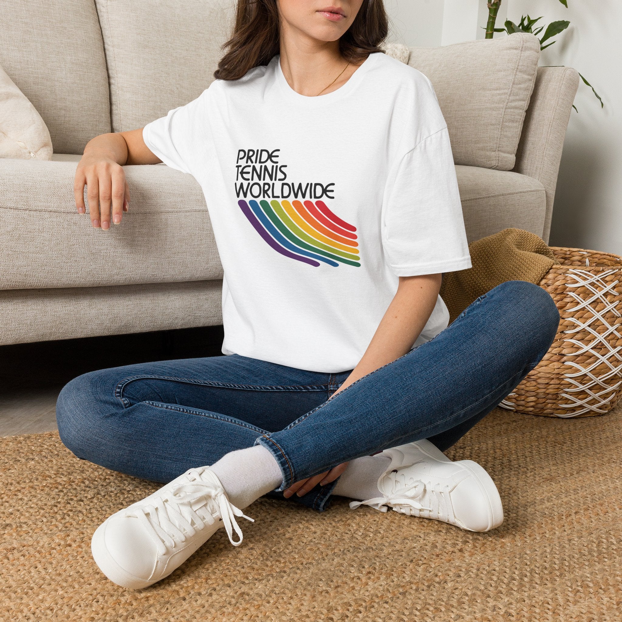Pride Tennis Worldwide Rainbow Tee