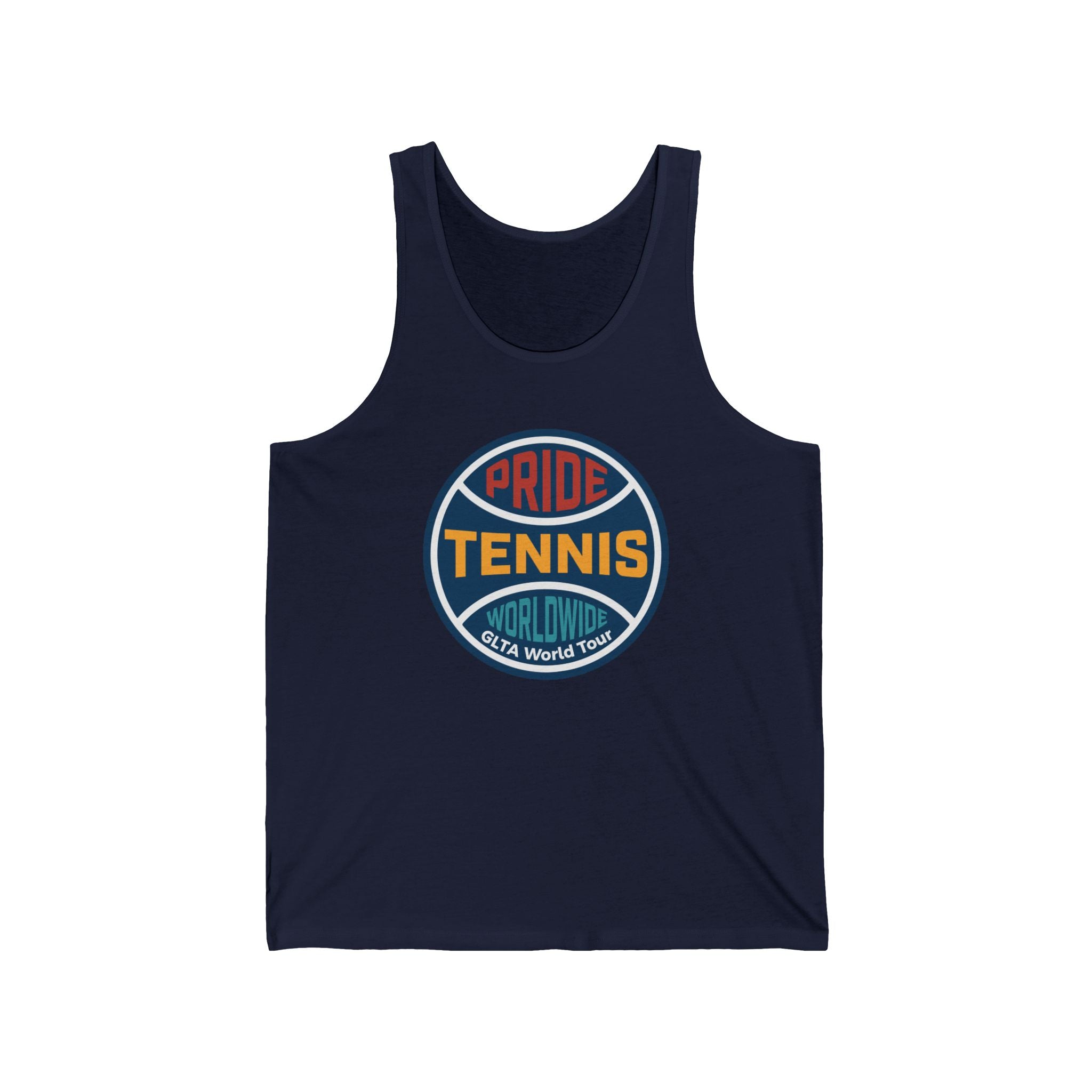 Pride Tennis Tank Retro Circle Design Version 1