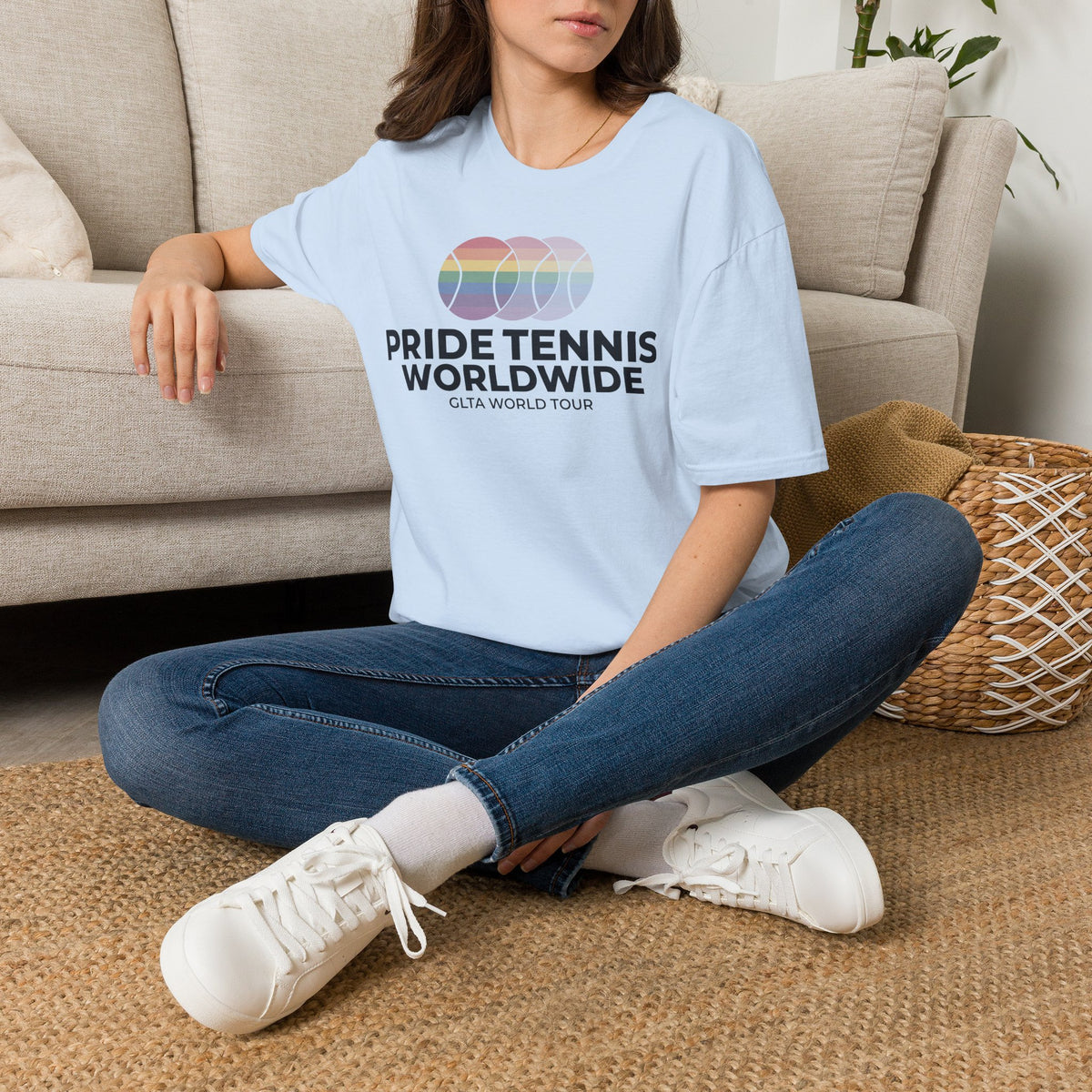Fading Rainbow Ball Tee