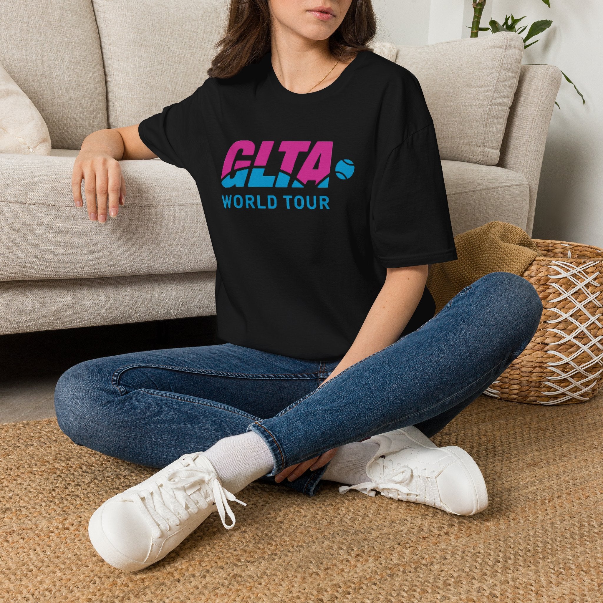 GLTA World Tour T-Shirt — Vintage Tennis Tour Logo Tee