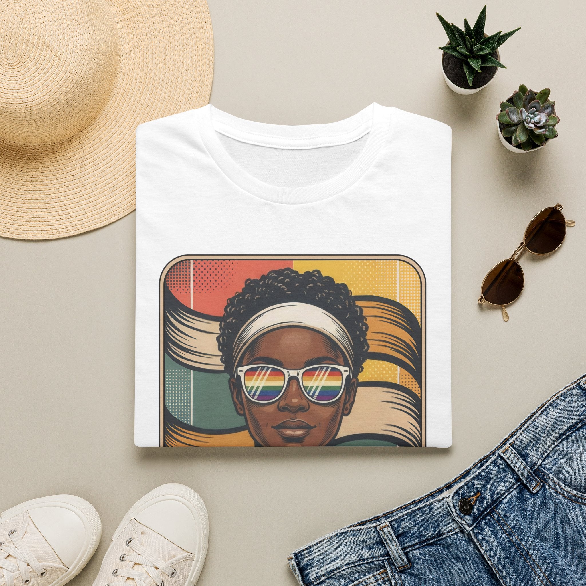 Retro Rainbow Sunglasses Tee