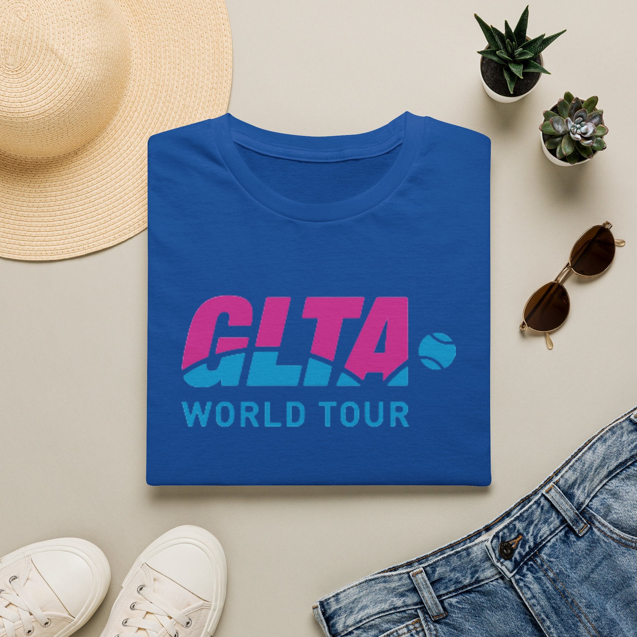 GLTA World Tour T-Shirt — Vintage Tennis Tour Logo Tee
