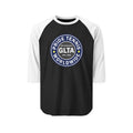Pride Tennis Worldwide Raglan Shirt — GLTA 25th Anniversary Baseball Tee