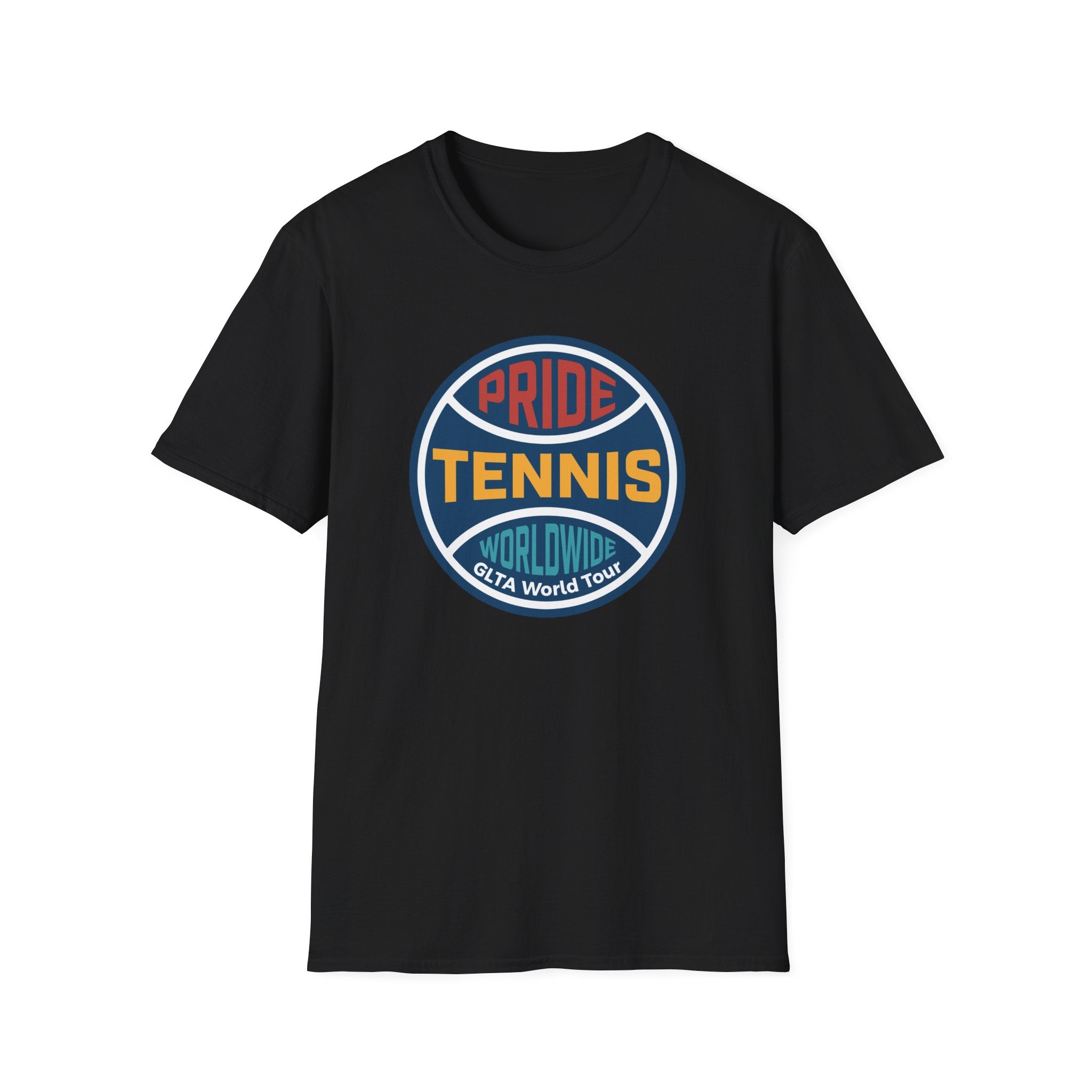 Pride Tennis Retro Circle Logo Version 1
