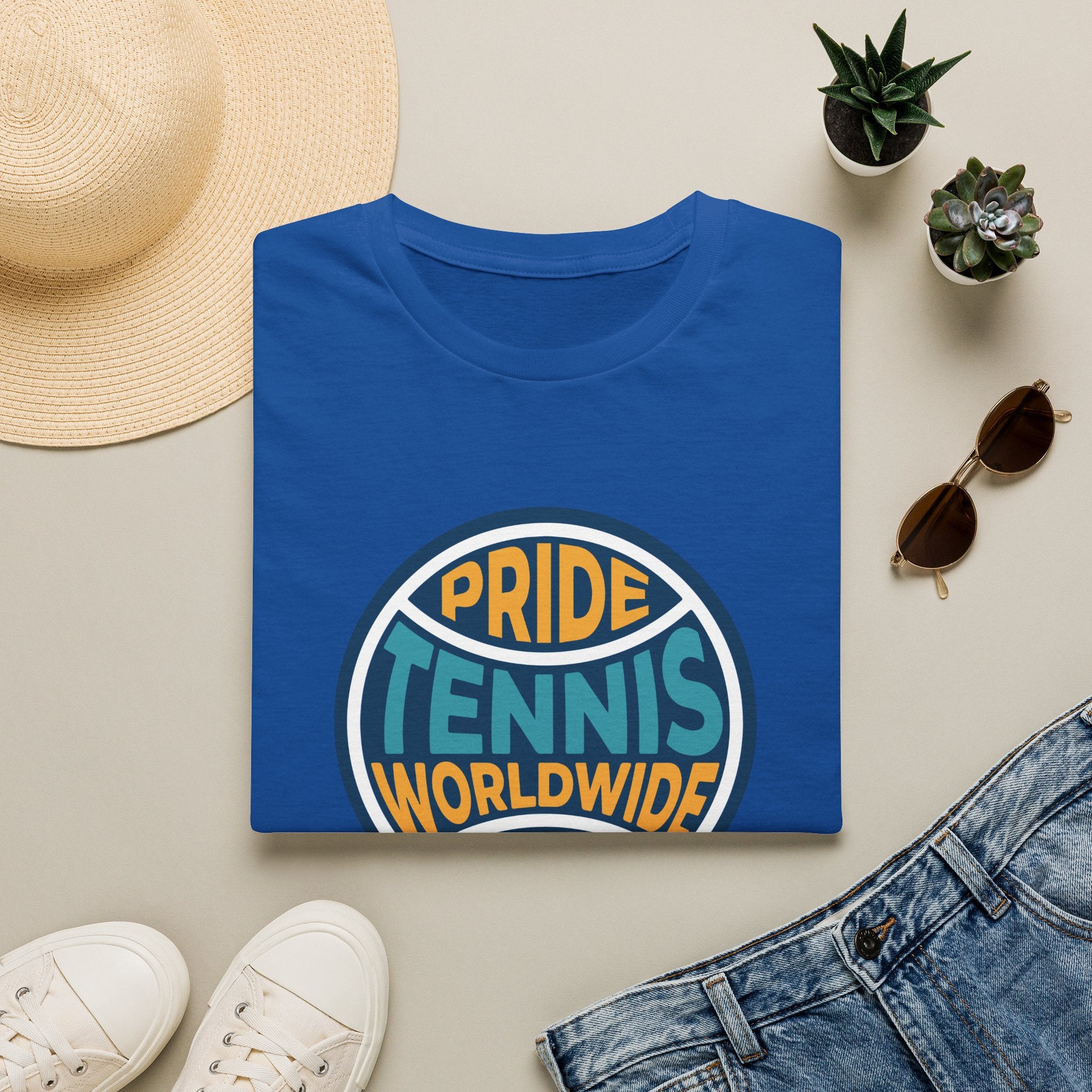 Pride Tennis Tee Retro Circle Design Version 2