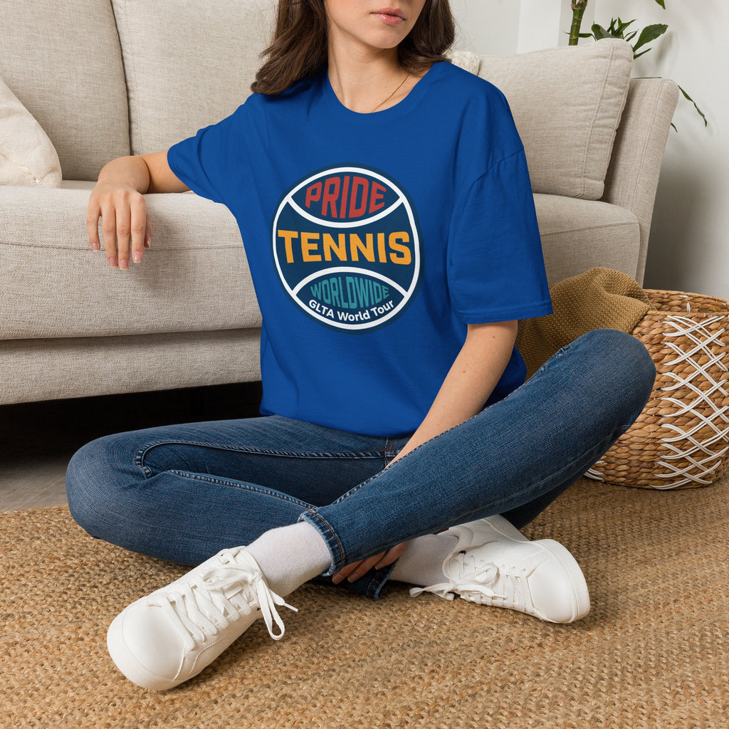 Pride Tennis Retro Circle Logo Version 1