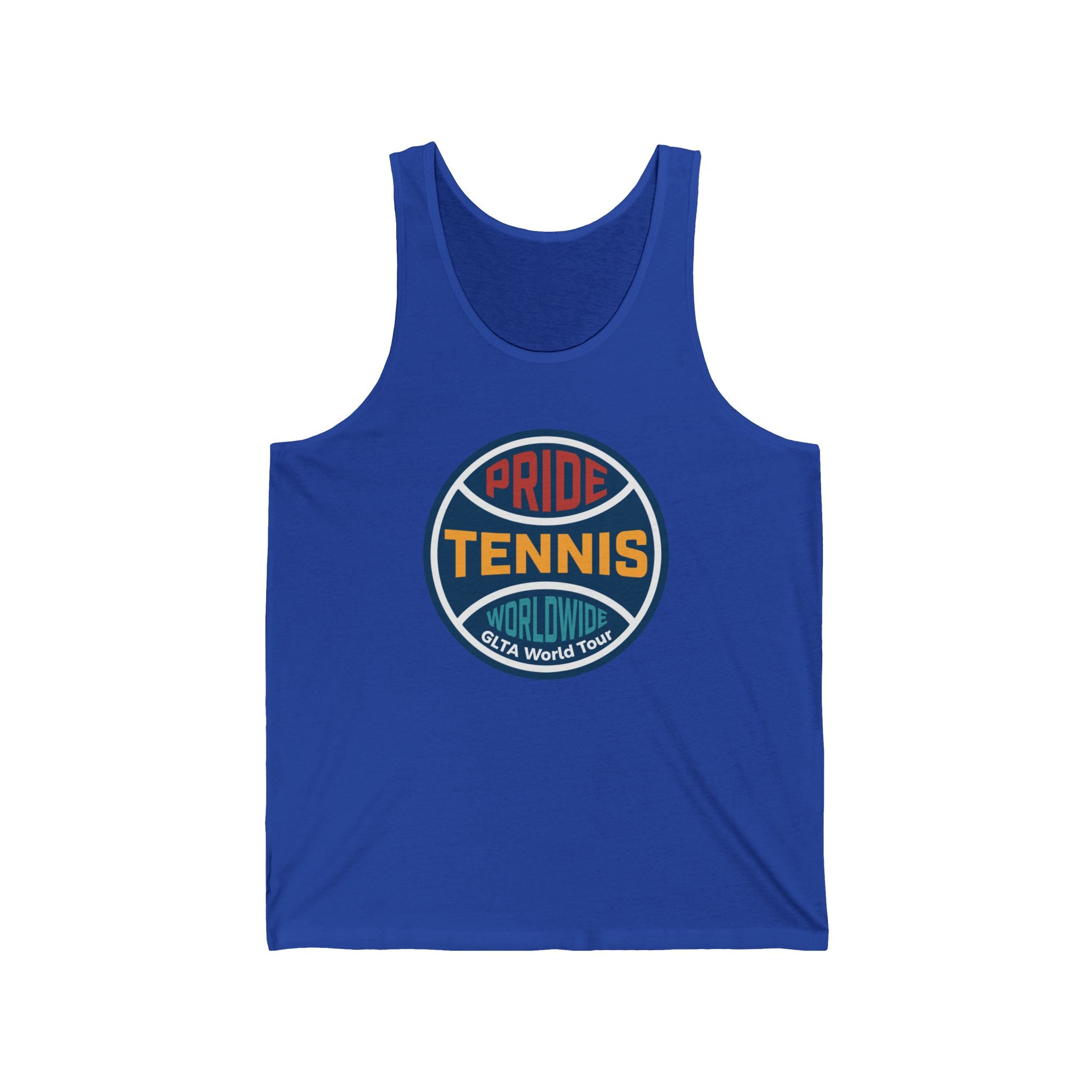 Pride Tennis Tank Retro Circle Design Version 1