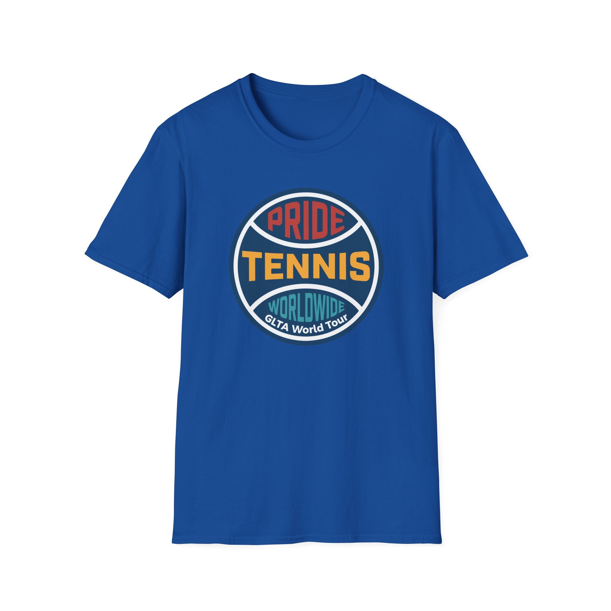 Pride Tennis Retro Circle Logo Version 1