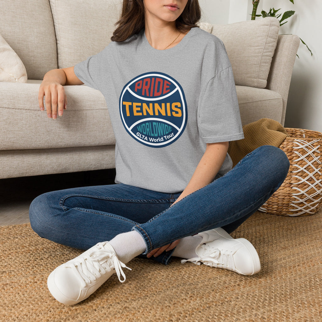 Pride Tennis Retro Circle Logo Version 1
