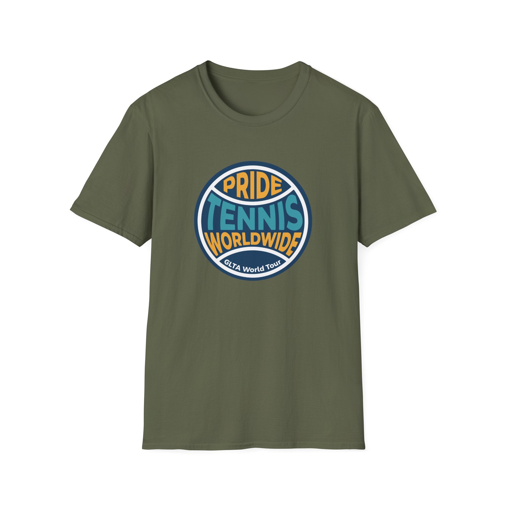 Pride Tennis Tee Retro Circle Design Version 2