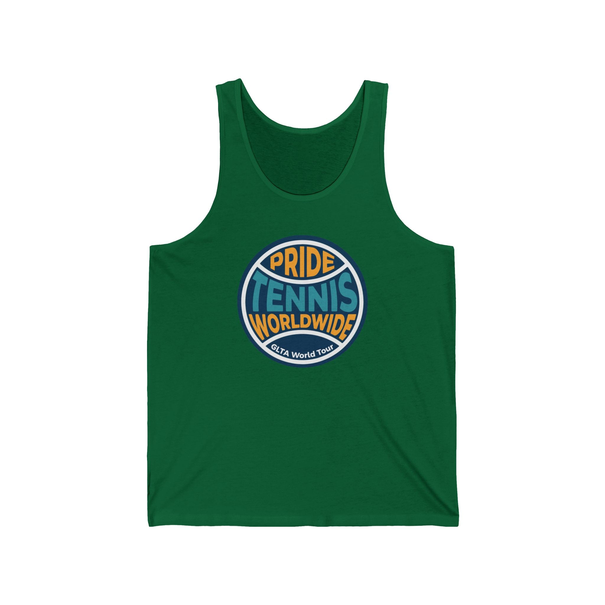 Pride Tennis Tank Retro Circle Design Version 2