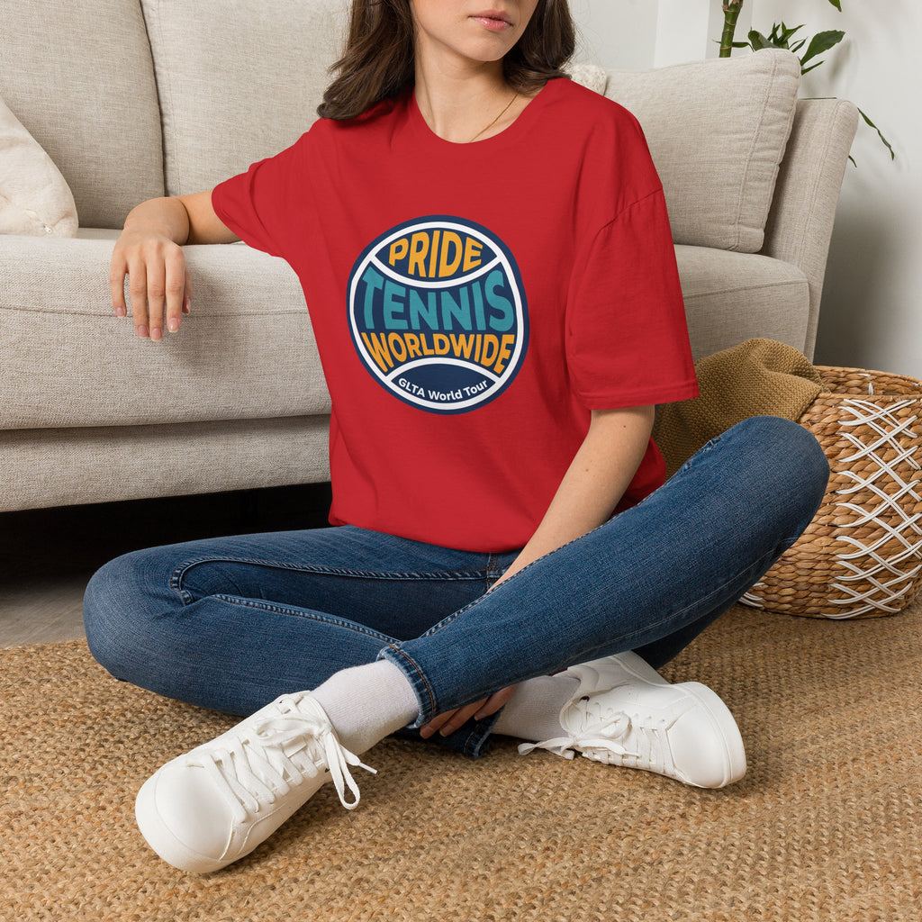 Pride Tennis Tee Retro Circle Design Version 2