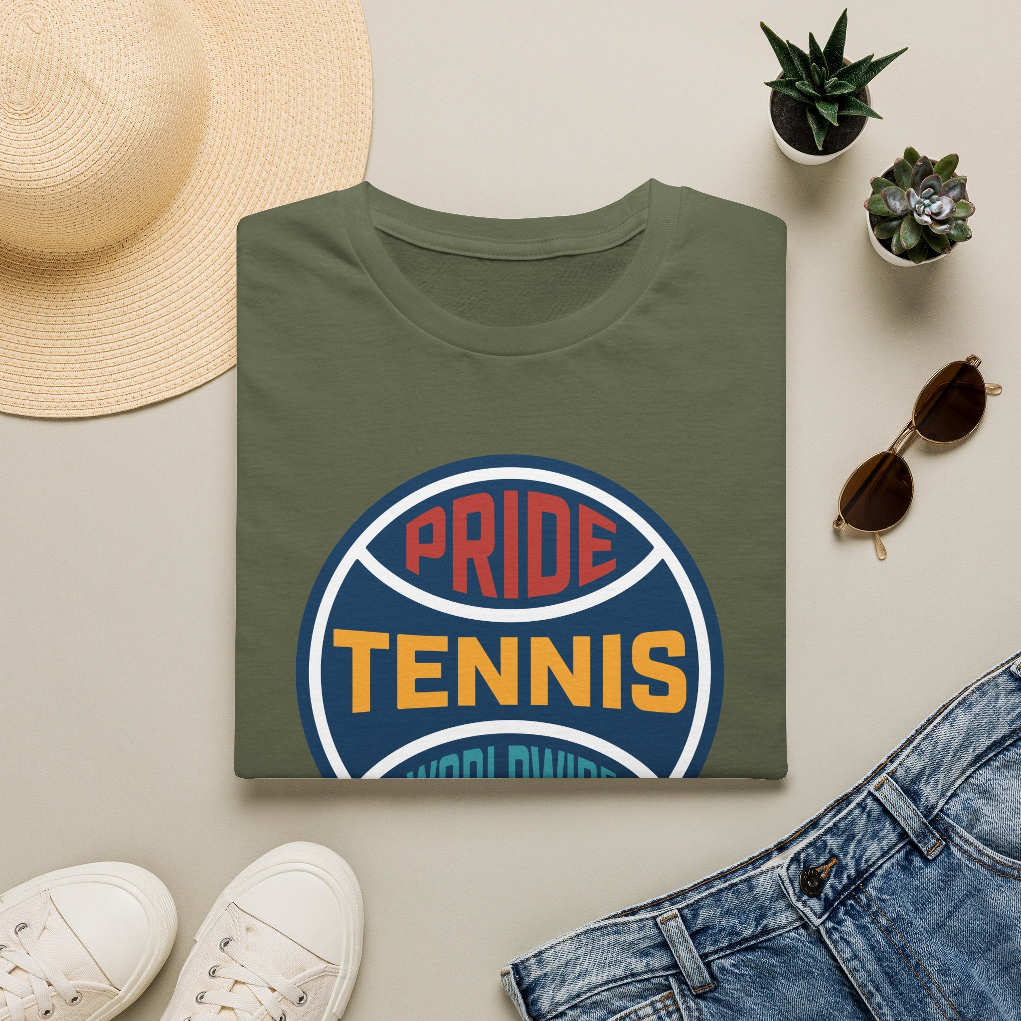 Pride Tennis Retro Circle Logo Version 1