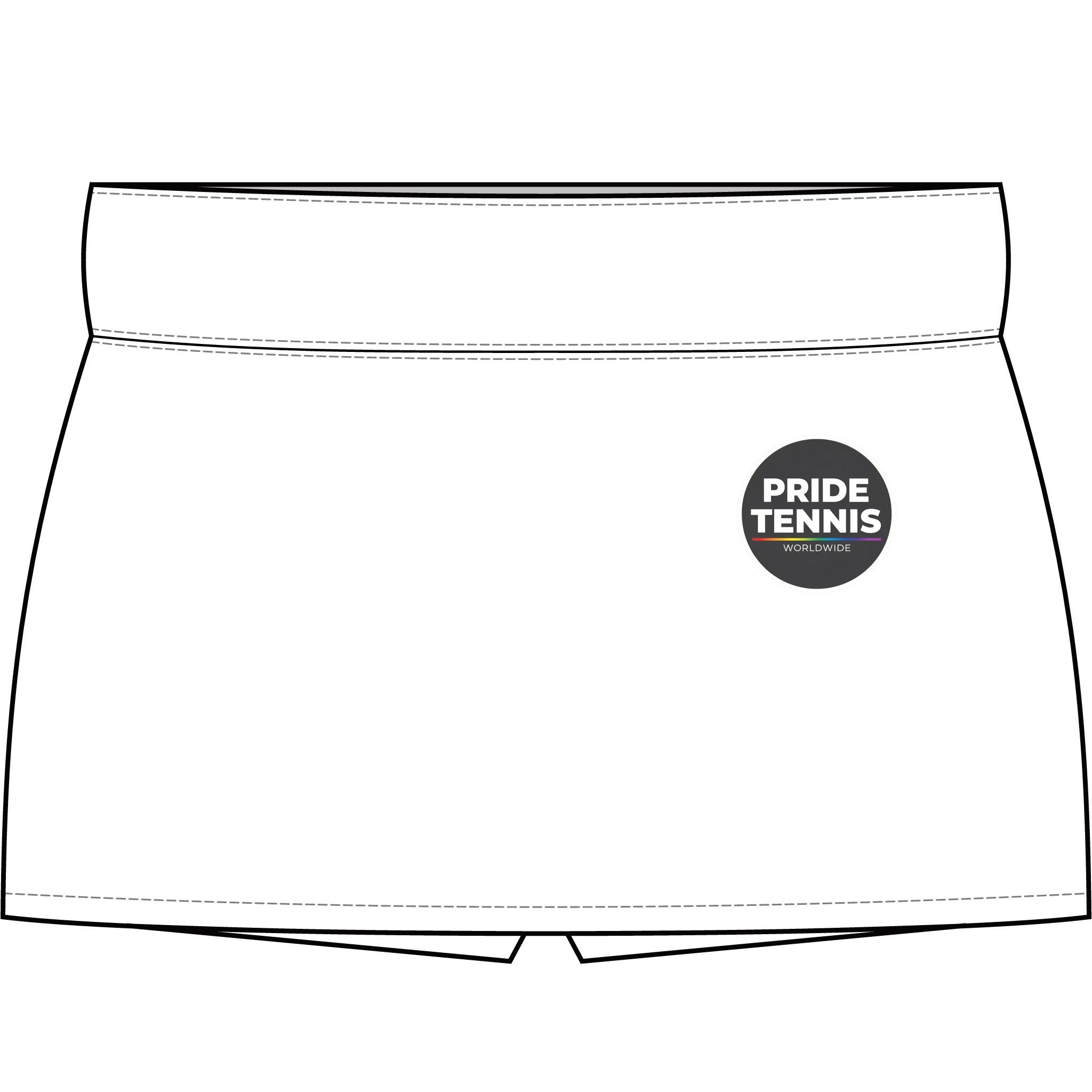 Tennis Skort — "Pride Tennis" Logo Athletic Skort for Women