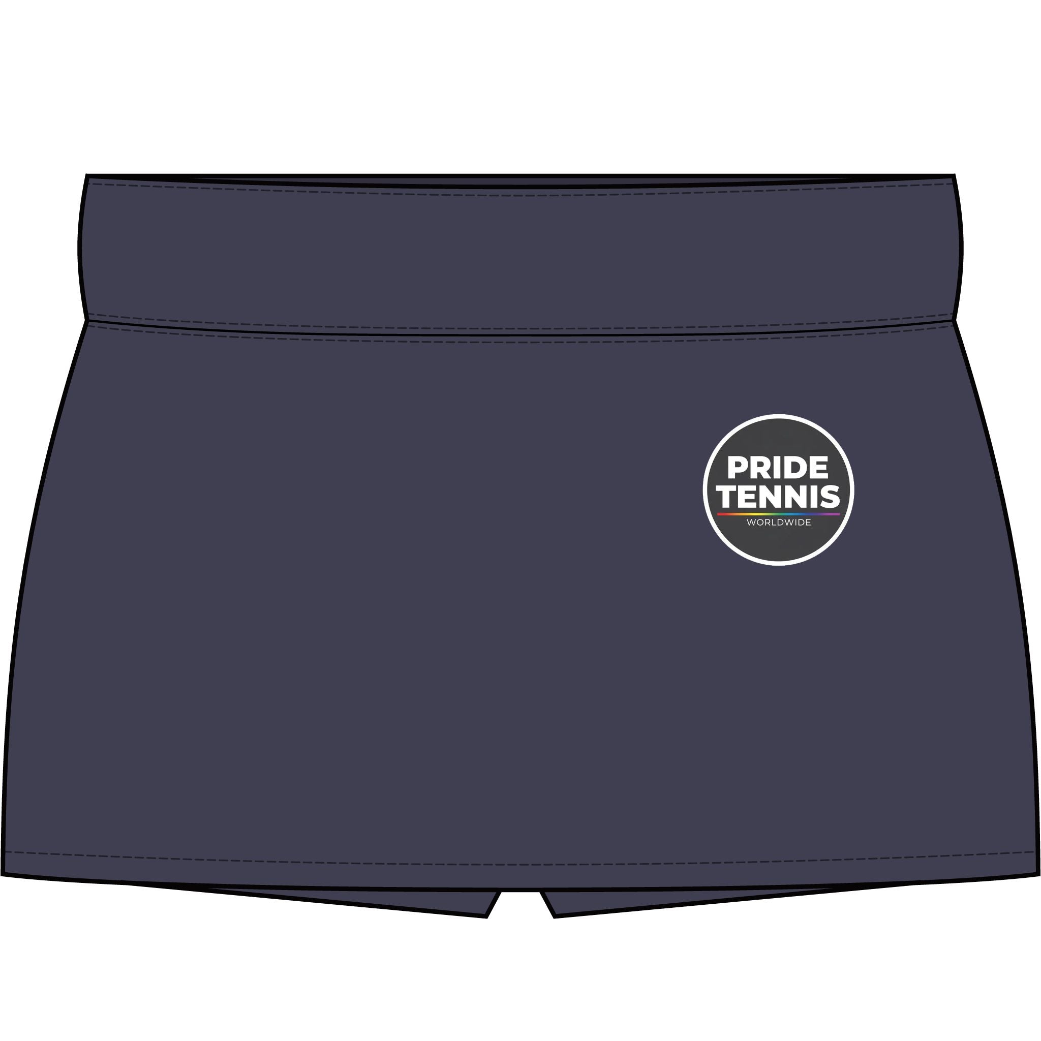 Tennis Skort — "Pride Tennis" Logo Athletic Skort for Women
