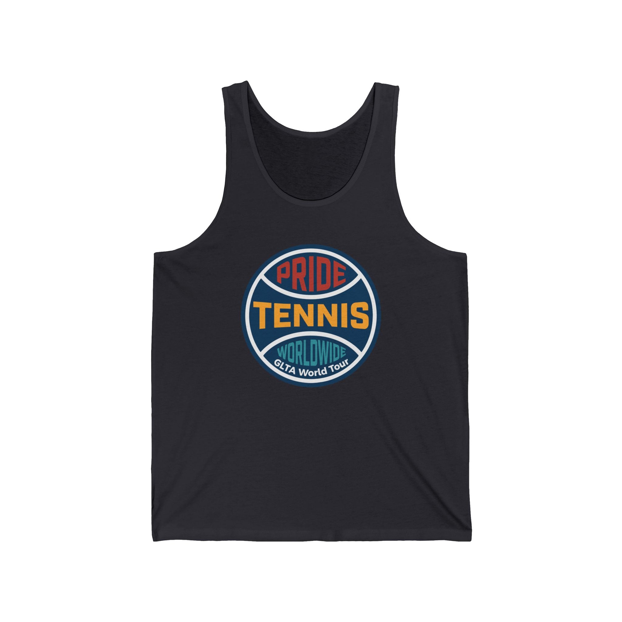 Pride Tennis Tank Retro Circle Design Version 1