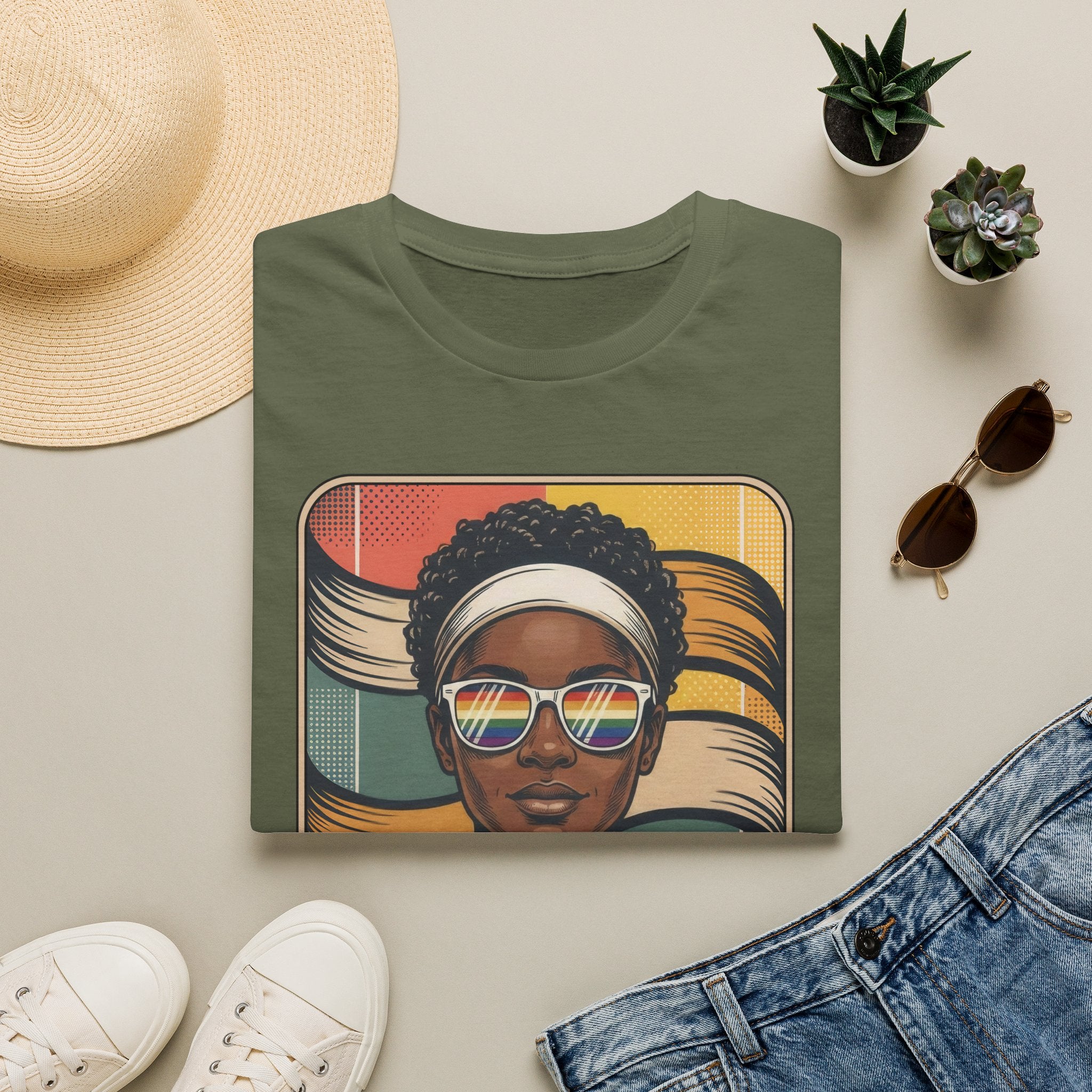 Retro Rainbow Sunglasses Tee