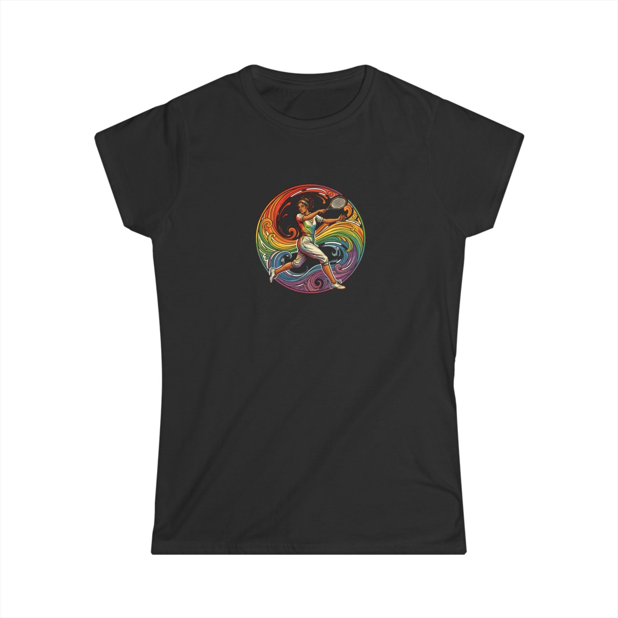 Women's Color Splash Tee in Black