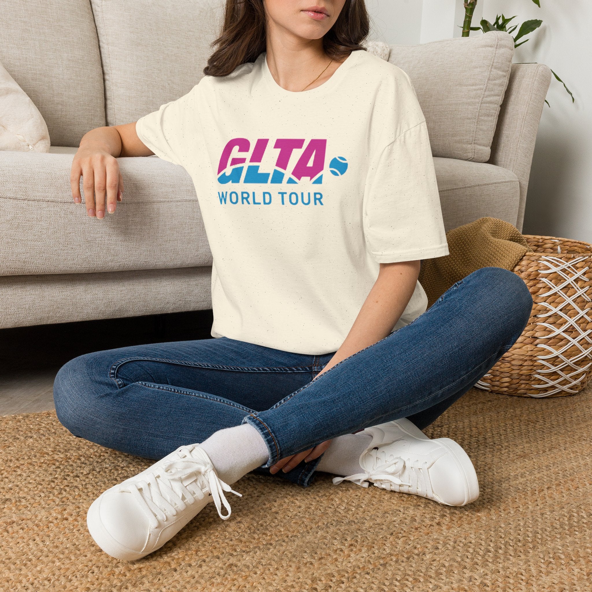 GLTA World Tour T-Shirt — Vintage Tennis Tour Logo Tee