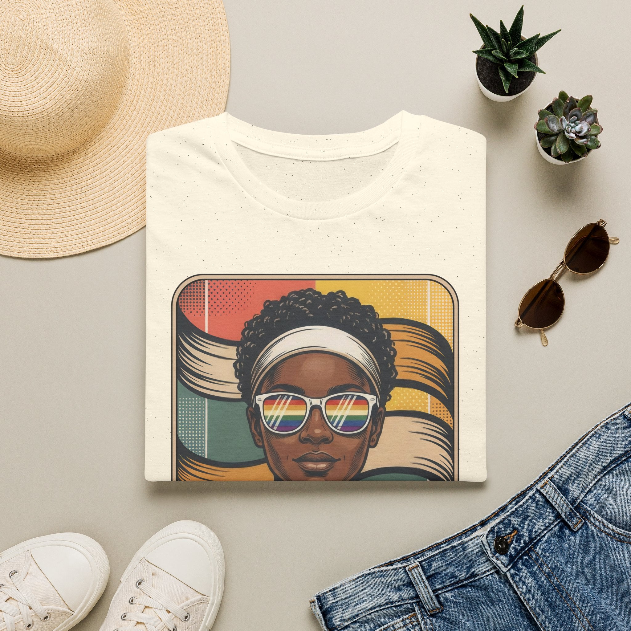 Retro Rainbow Sunglasses Tee