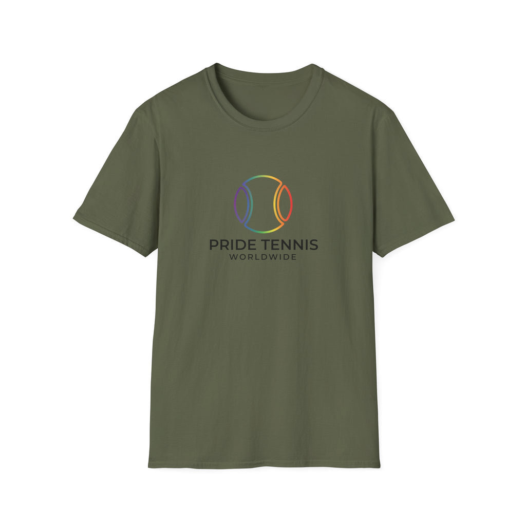 Pride Tennis T-Shirt — Rainbow Tennis Ball "Pride Tennis Worldwide" Tee
