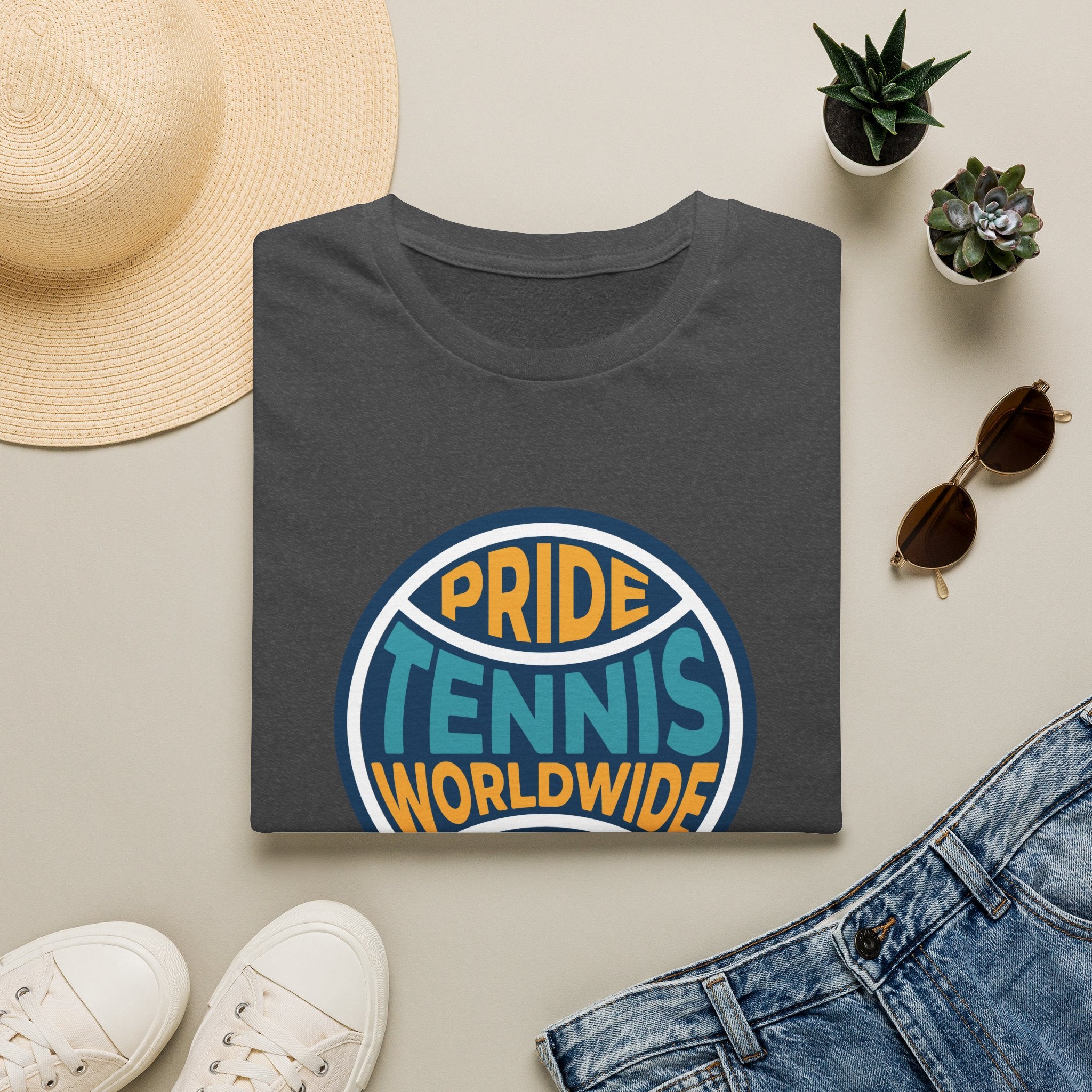 Pride Tennis Tee Retro Circle Design Version 2