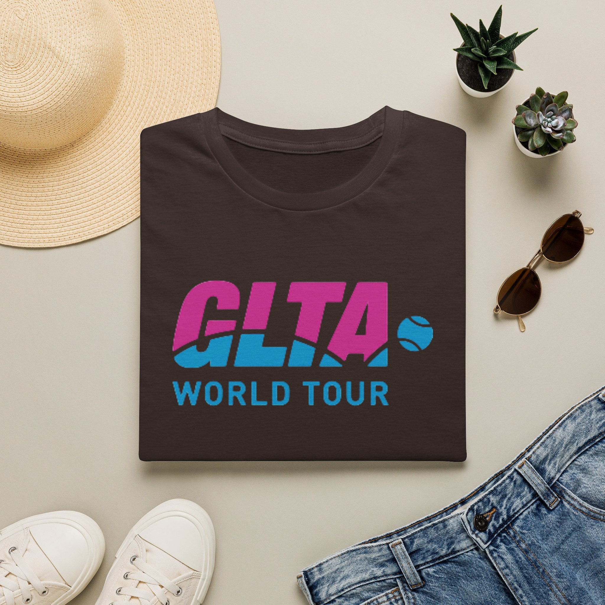 GLTA World Tour T-Shirt — Vintage Tennis Tour Logo Tee