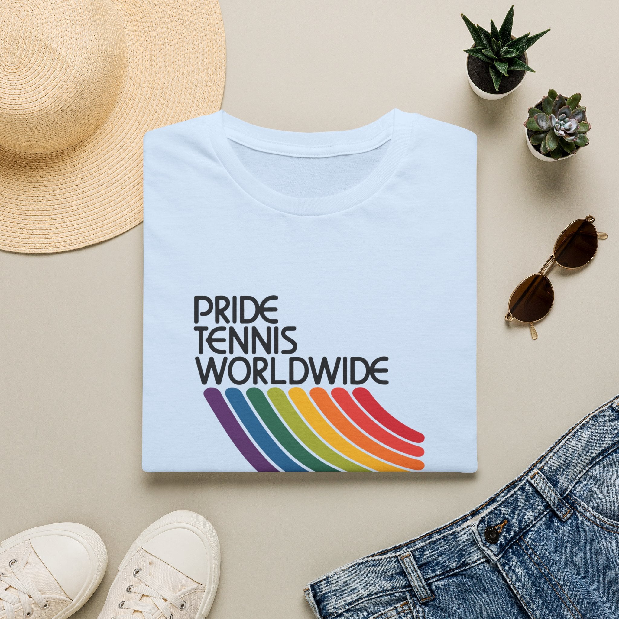 Pride Tennis Worldwide Rainbow Tee