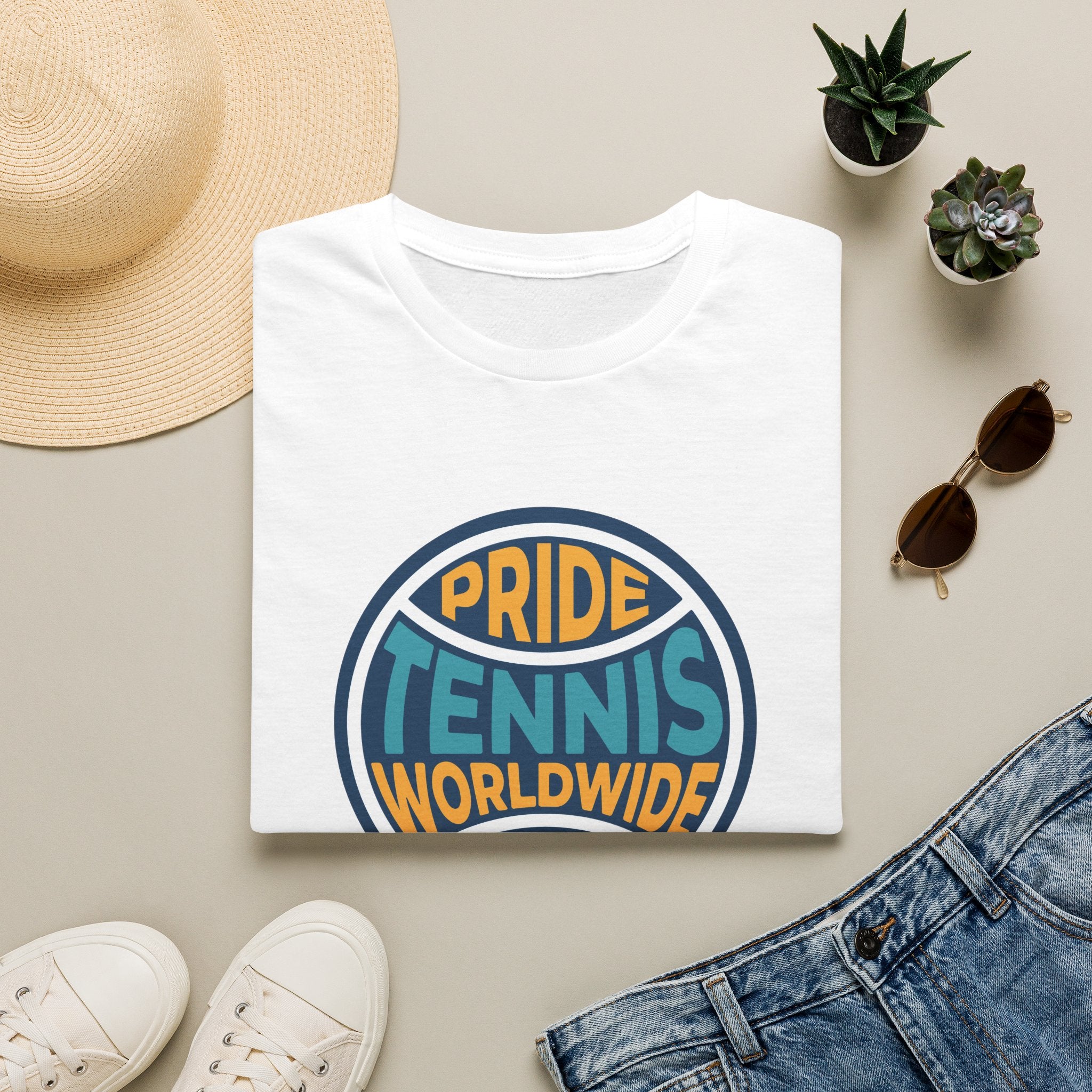 Pride Tennis Tee Retro Circle Design Version 2
