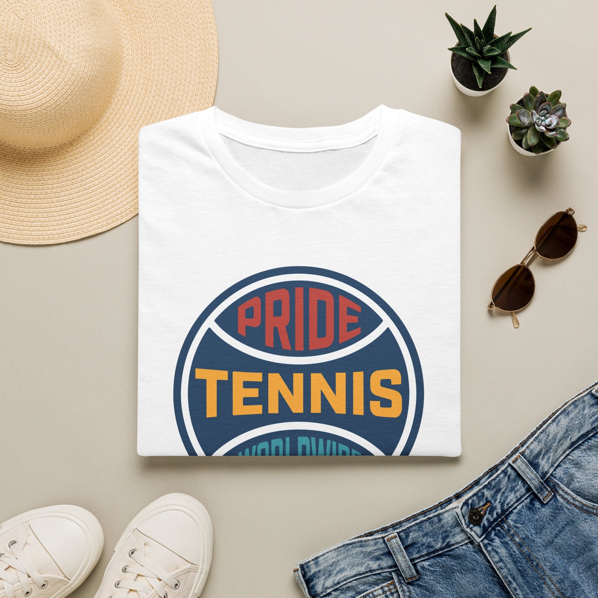 Pride Tennis Retro Circle Logo Version 1