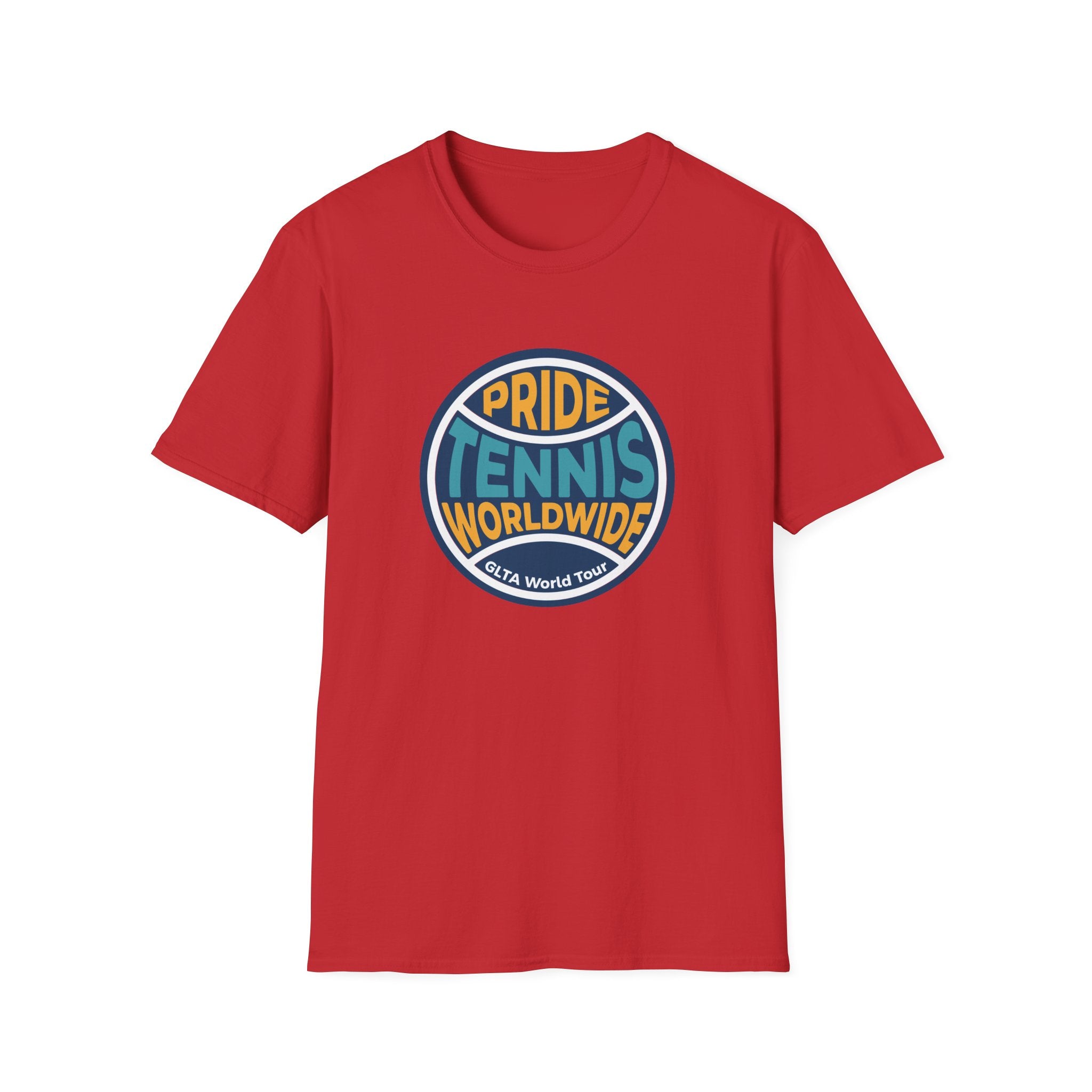 Pride Tennis Tee Retro Circle Design Version 2