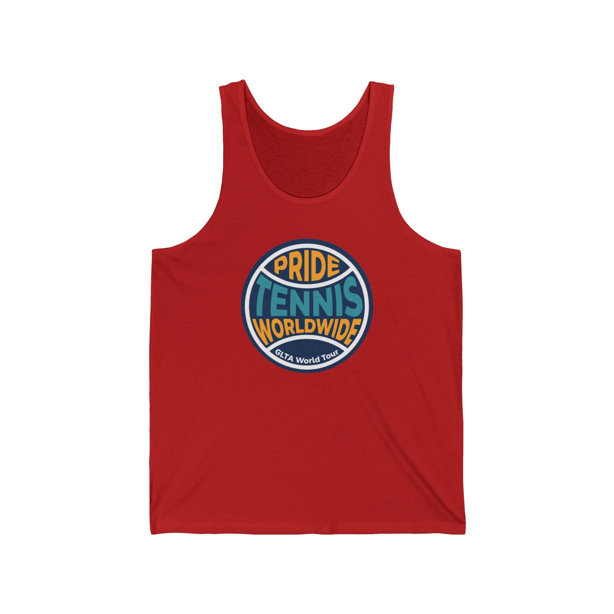 Pride Tennis Tank Retro Circle Design Version 2