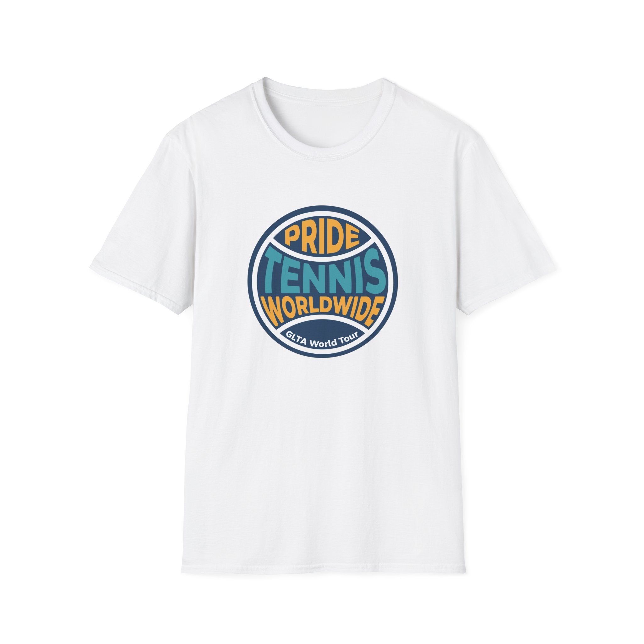 Pride Tennis Tee Retro Circle Design Version 2
